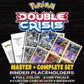 Double Crisis Pokemon binder placeholders printable PDF - includes Team Aqua's Kyogre EX