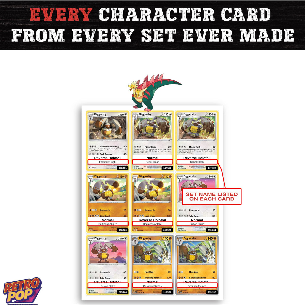 Dracozolt card collection preview - every set Dracozolt appears in