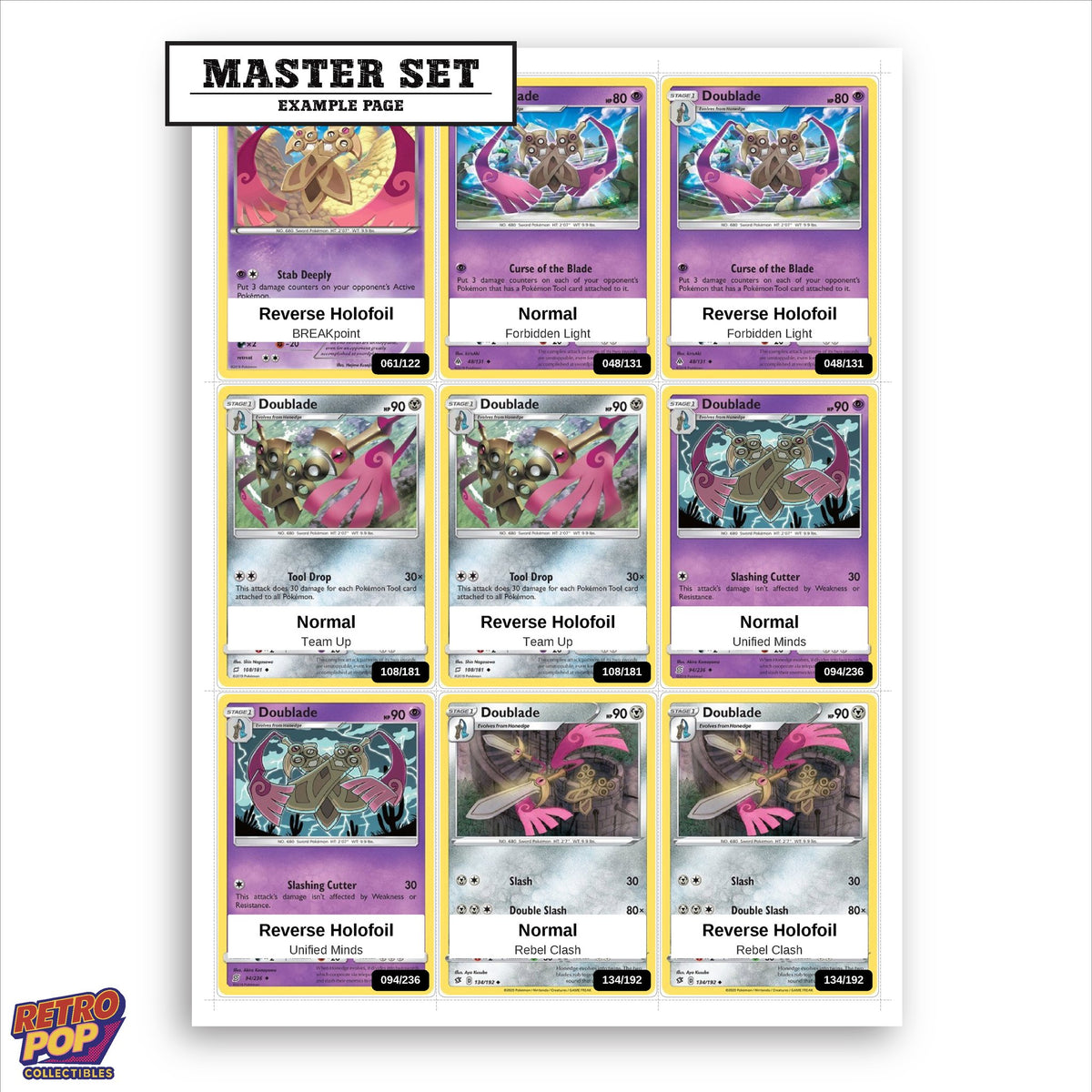 Printed Dragapult Pokemon placeholders in binder - real photo 1