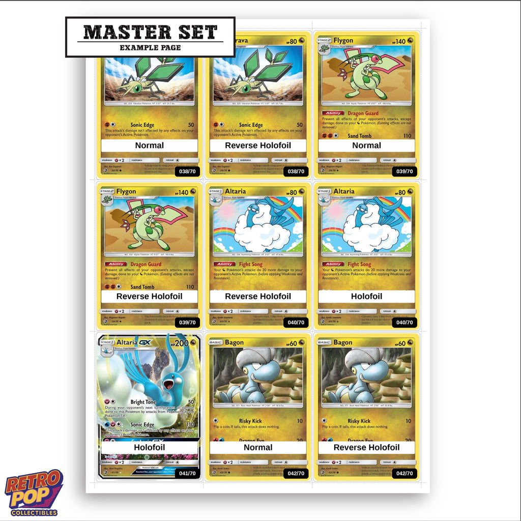 Printed Dragon Majesty placeholders in binder - real photo 3