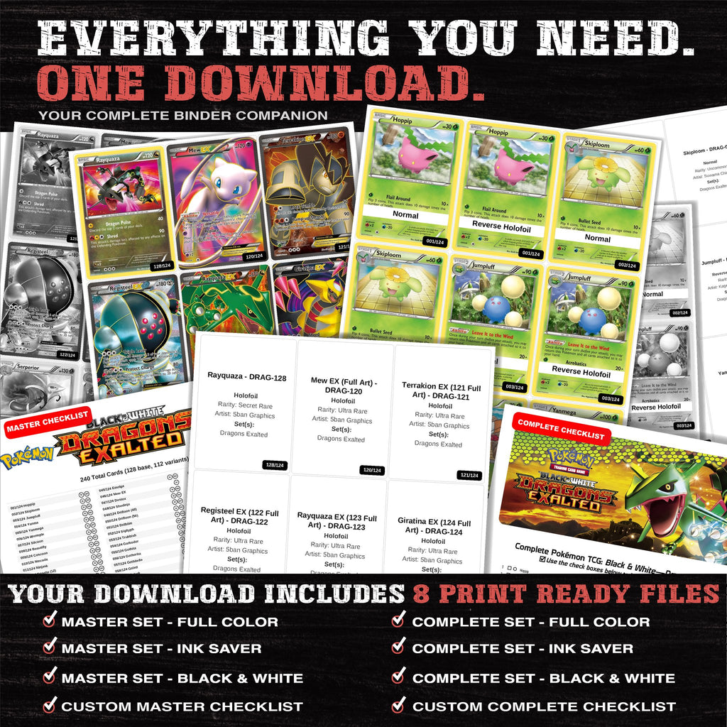 Everything included in the Dragons Exalted placeholder download - 8 PDF files