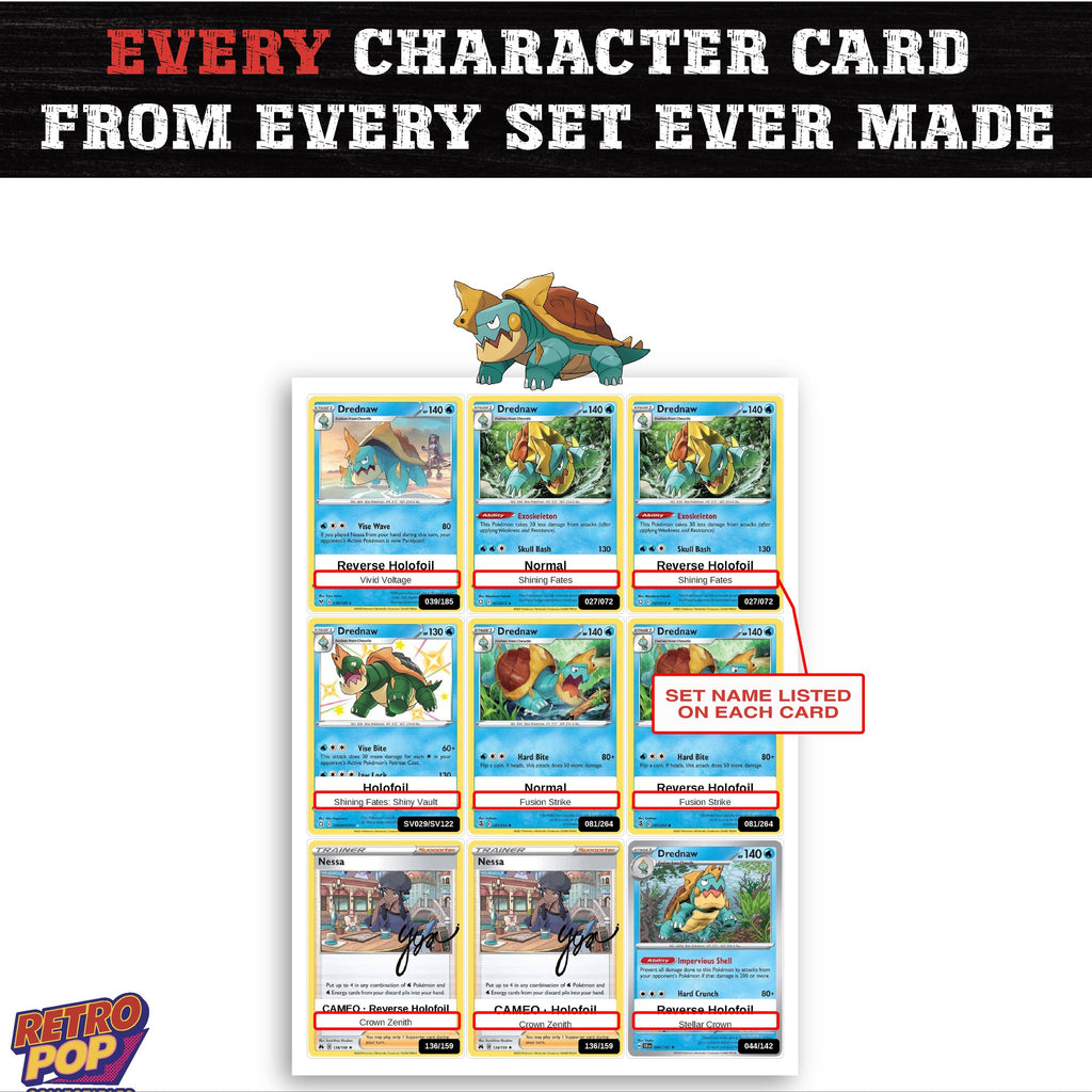 Drednaw card collection preview - every set Drednaw appears in