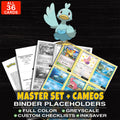 Every Ducklett Pokemon card ever made - master set binder placeholders with Ducklett