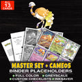 Every Espathra Pokemon card ever made - master set binder placeholders with Espathra