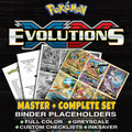 Evolutions Pokemon binder placeholders printable PDF - includes M Charizard EX (Full Art)