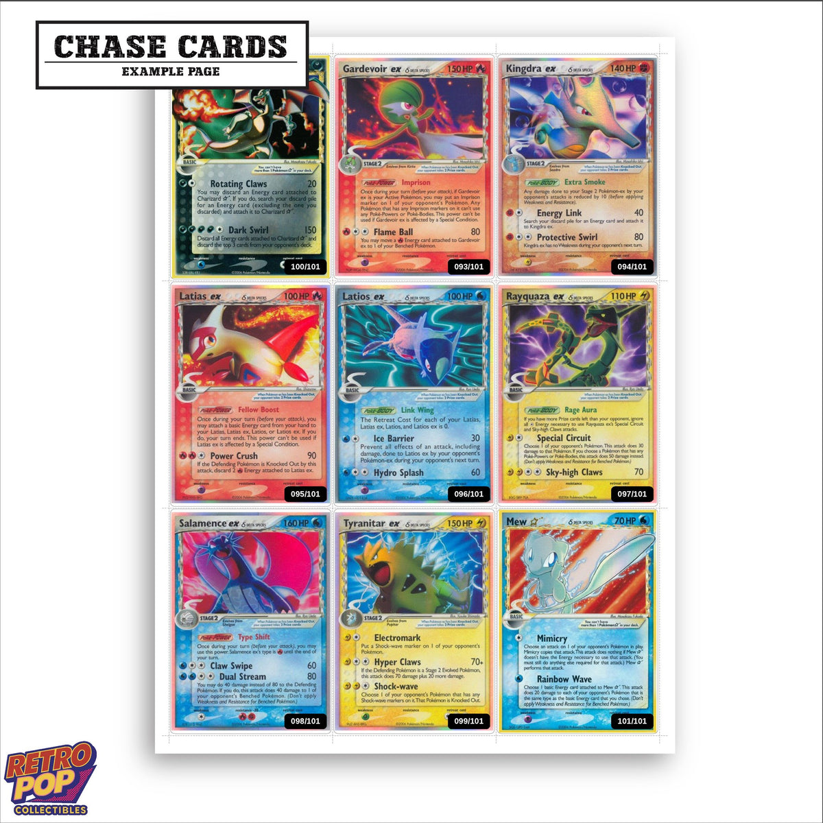 Printed EX Dragon Frontiers placeholders in binder - real photo 2
