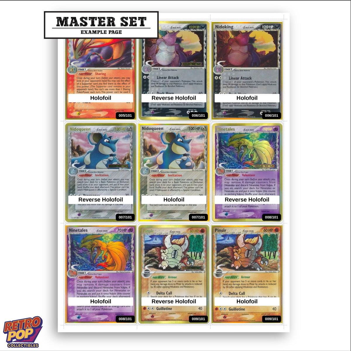 Printed EX Dragon Frontiers placeholders in binder - real photo 3