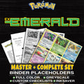 EX Emerald Pokemon binder placeholders printable PDF - includes Milotic ex