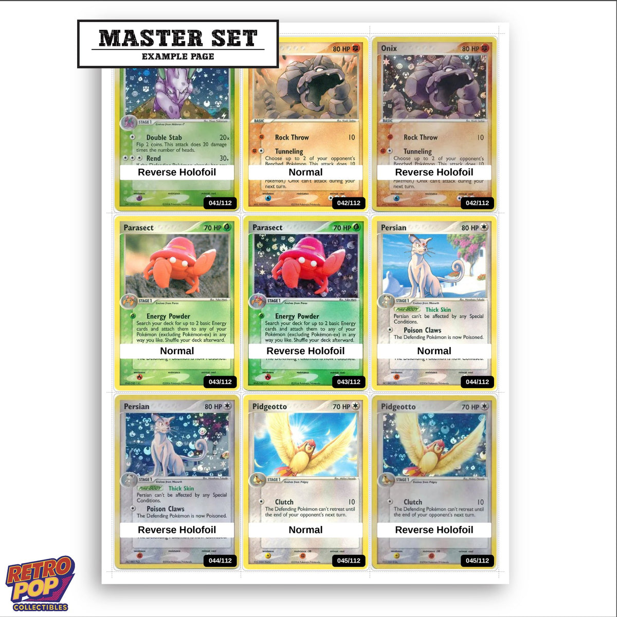 Printed EX FireRed & LeafGreen placeholders in binder - real photo 3