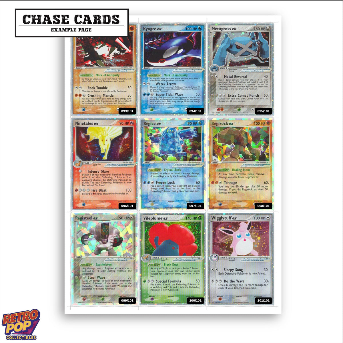 Printed EX Hidden Legends placeholders in binder - real photo 2
