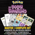EX Holon Phantoms Pokemon binder placeholders printable PDF - includes Pikachu Gold Star
