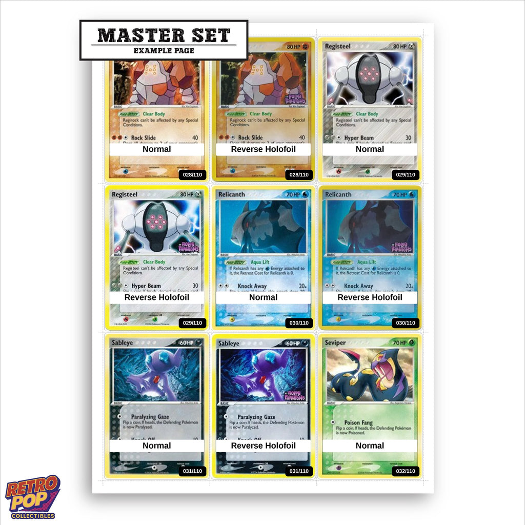 Printed EX Holon Phantoms placeholders in binder - real photo 1
