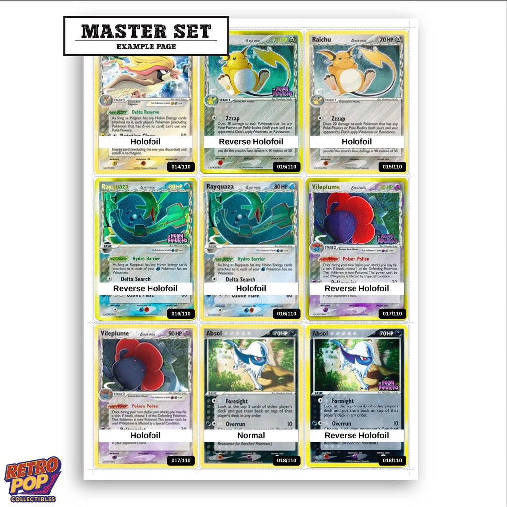 Printed EX Holon Phantoms placeholders in binder - real photo 3
