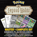 EX Legend Maker Pokemon binder placeholders printable PDF - includes Regice Gold Star