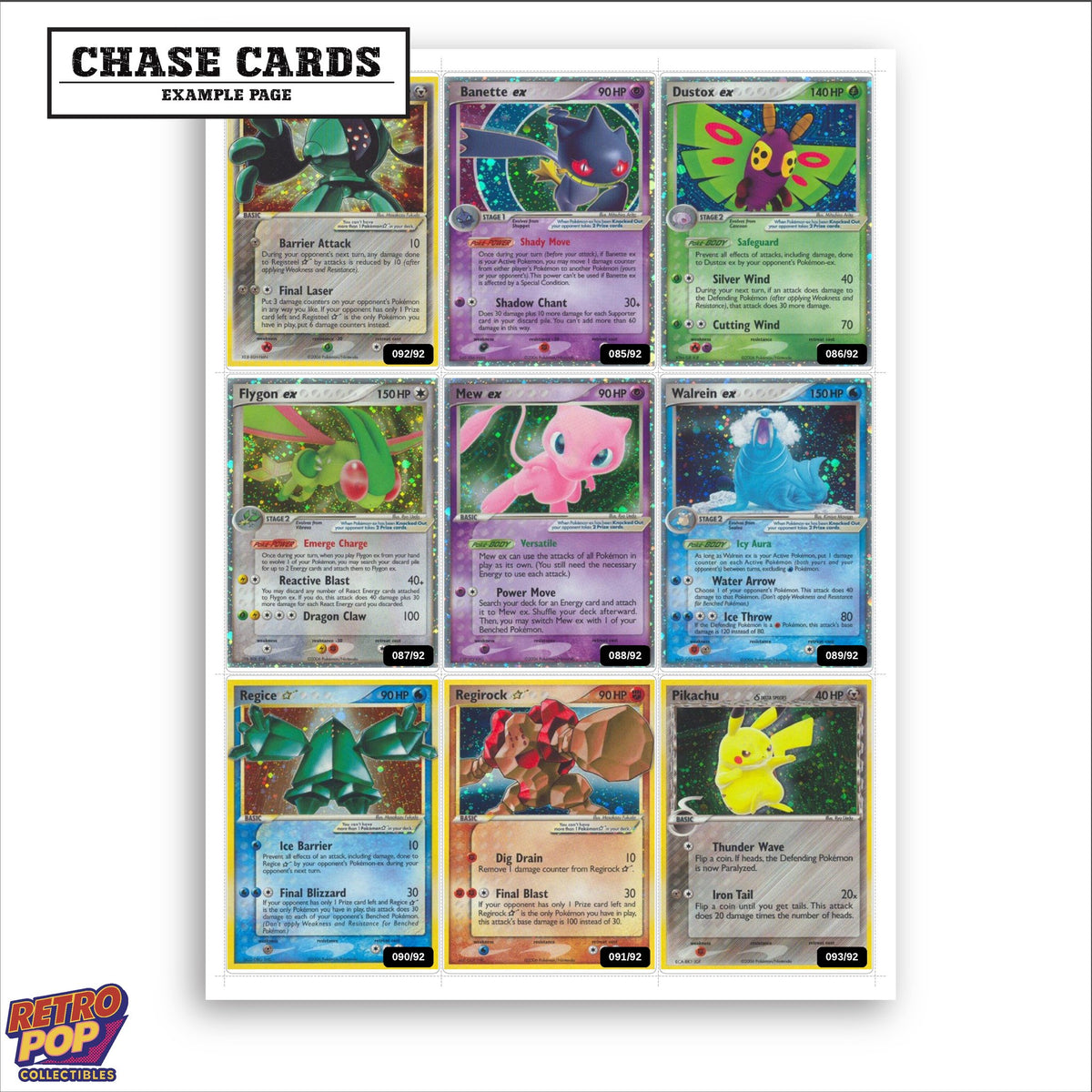 Printed EX Legend Maker placeholders in binder - real photo 2