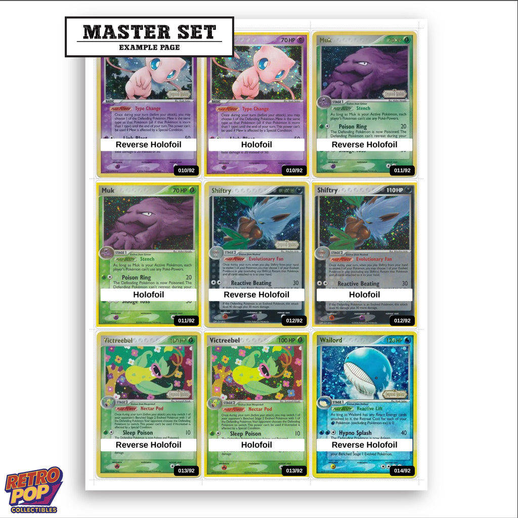 Printed EX Legend Maker placeholders in binder - real photo 3