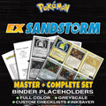 EX Sandstorm Pokemon binder placeholders printable PDF - includes Raichu ex