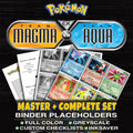 EX Team Magma vs Team Aqua Pokemon binder placeholders printable PDF - includes Suicune ex
