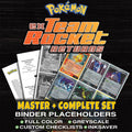 EX Team Rocket Returns Pokemon binder placeholders printable PDF - includes Treecko Gold Star