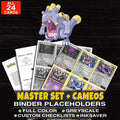 Every Exploud Pokemon card ever made - master set binder placeholders with Exploud ex