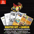 Every Falinks Pokemon card ever made - master set binder placeholders with Falinks
