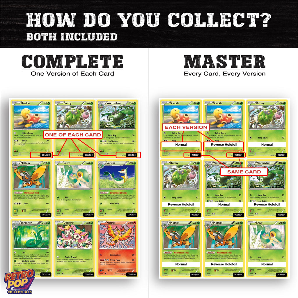 Complete Set vs Master Set versions of Fates Collide binder placeholders