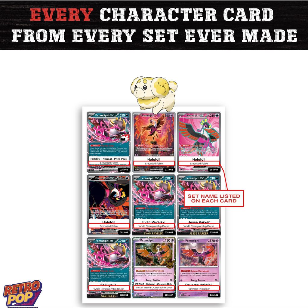 Fidough card collection preview - every set Fidough appears in
