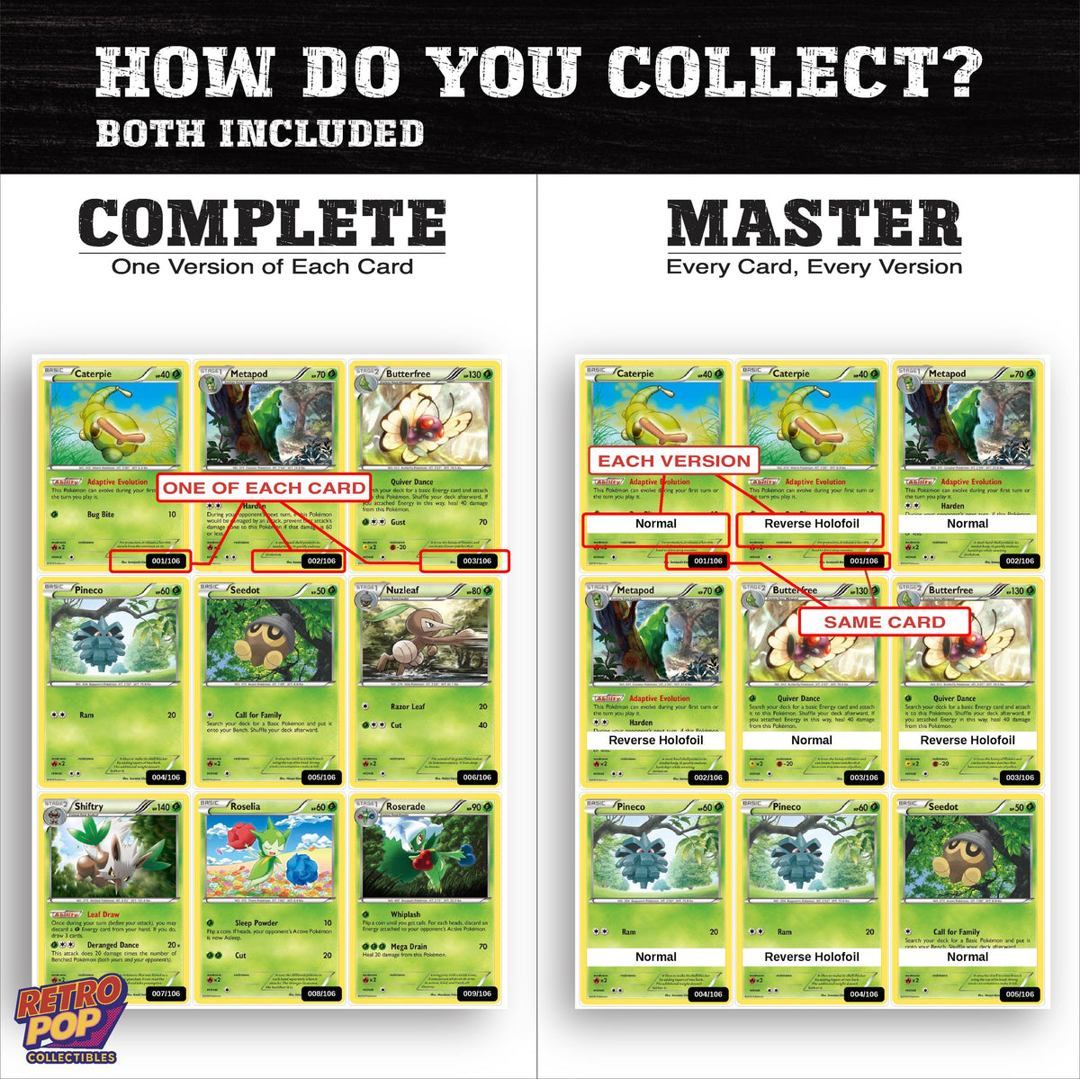 Complete Set vs Master Set versions of Flashfire binder placeholders