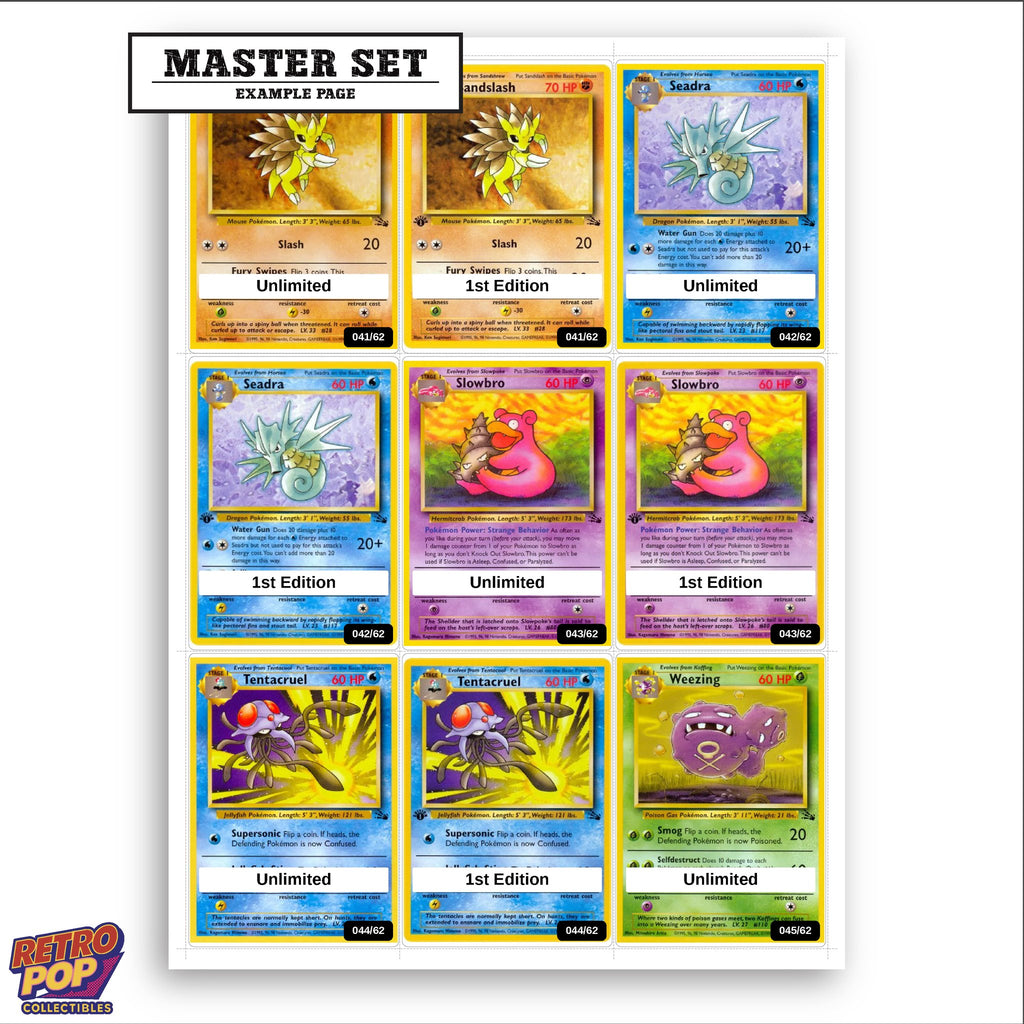 Printed Fossil placeholders in binder - real photo 3