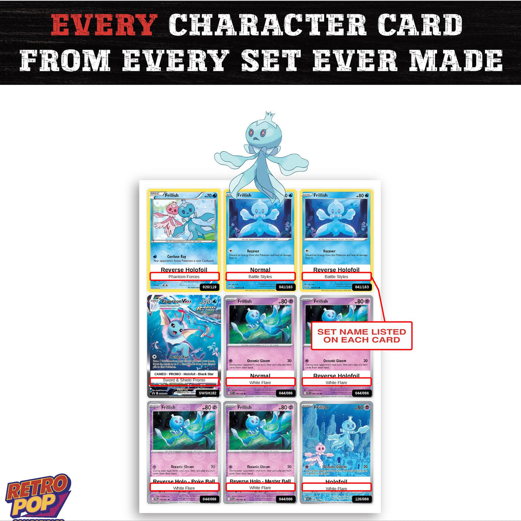 Frillish card collection preview - every set Frillish appears in