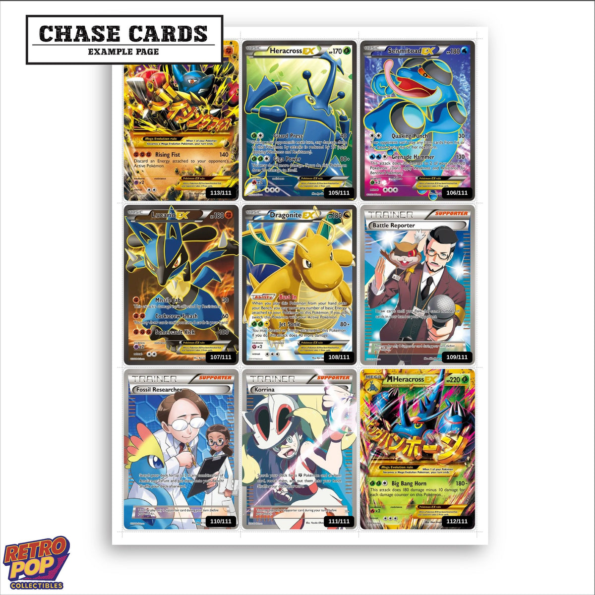 Printed Furious Fists placeholders in binder - real photo 2