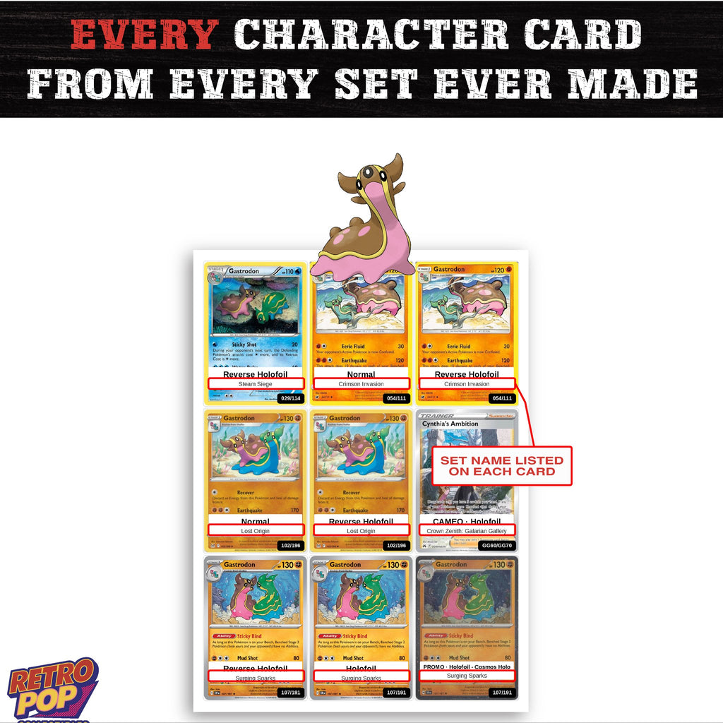 Gastrodon card collection preview - every set Gastrodon appears in