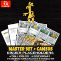 Every Gholdengo Pokemon card ever made - master set binder placeholders with Gholdengo ex