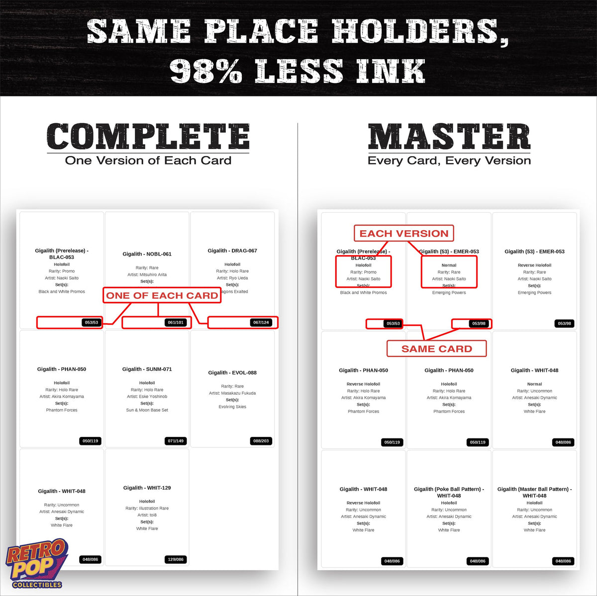 Ink saver greyscale Gigalith placeholder sheet - 98 percent less ink