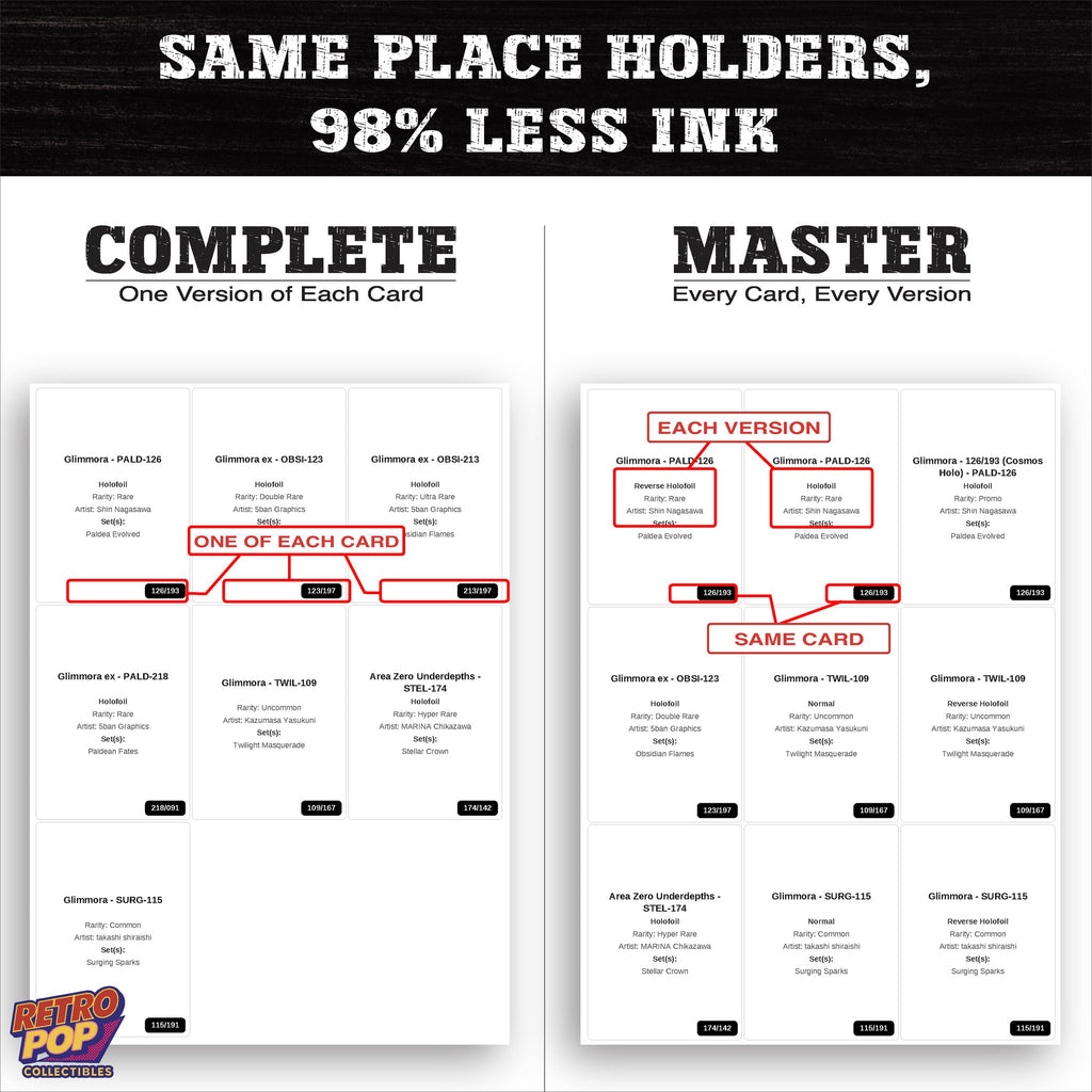 Ink saver greyscale Glimmora placeholder sheet - 98 percent less ink