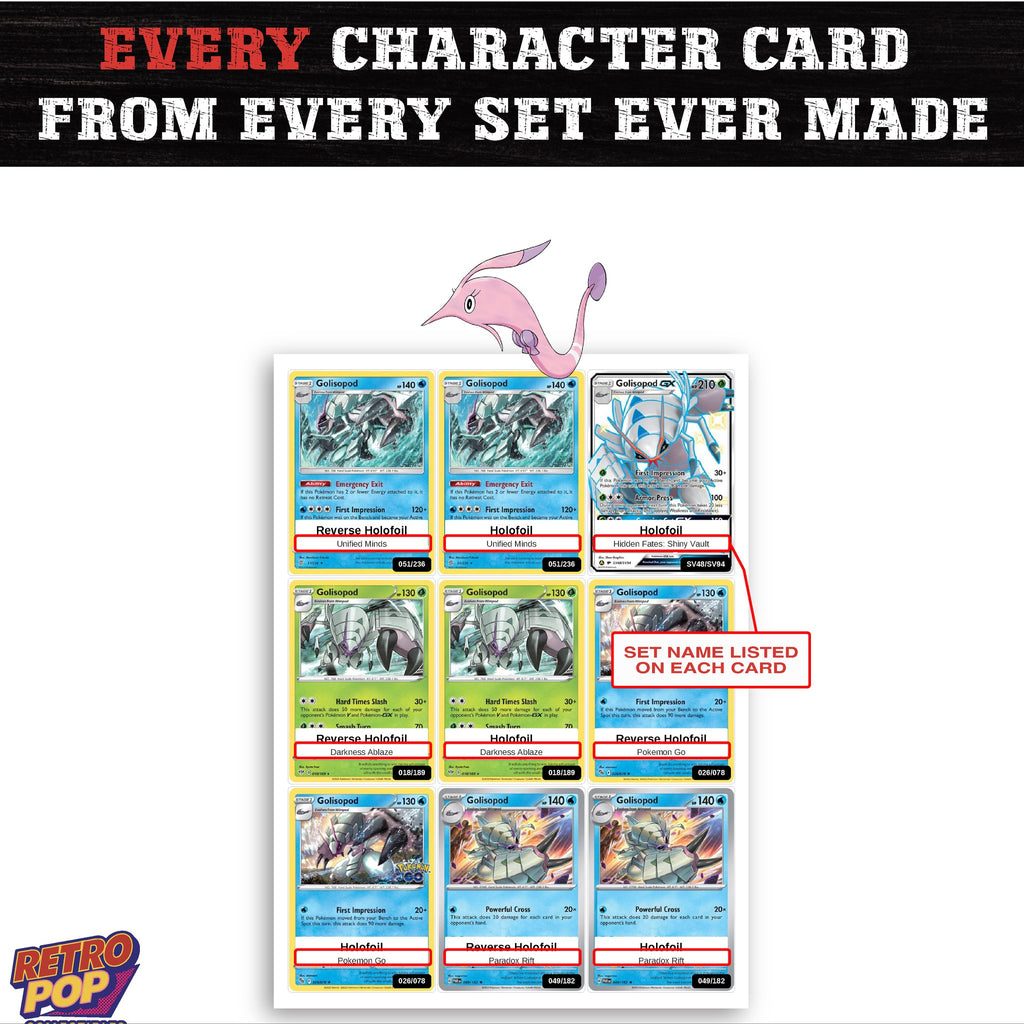Gorebyss card collection preview - every set Gorebyss appears in