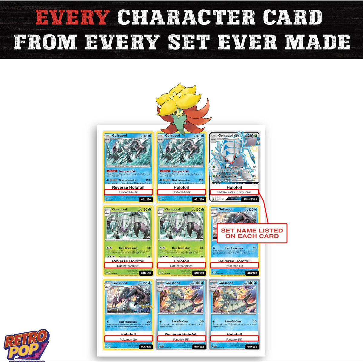 Gossifleur card collection preview - every set Gossifleur appears in