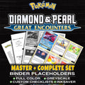 Great Encounters Pokemon binder placeholders printable PDF - includes Dialga Lv.X