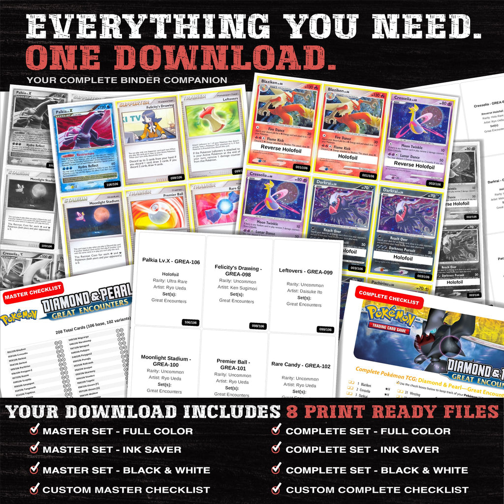 Everything included in the Great Encounters placeholder download - 8 PDF files