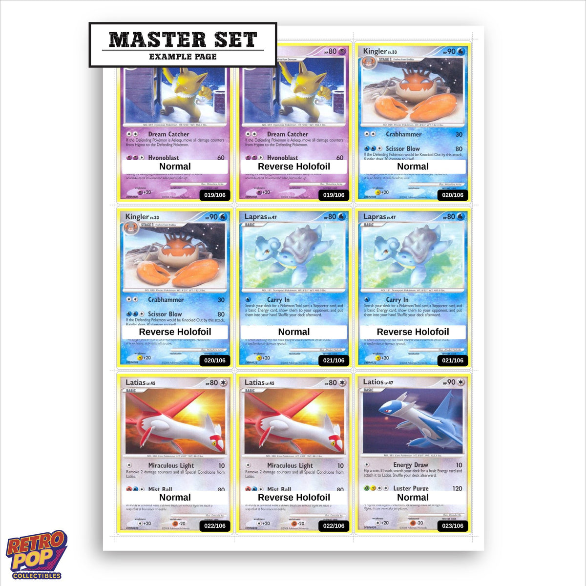 Printed Great Encounters placeholders in binder - real photo 1