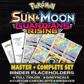 Guardians Rising Pokemon binder placeholders printable PDF - includes Sylveon GX (Secret)