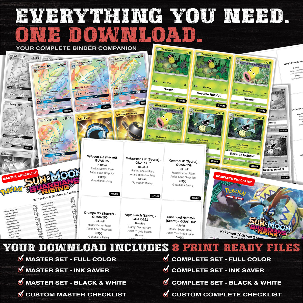 Everything included in the Guardians Rising placeholder download - 8 PDF files