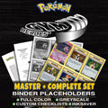 Gym Heroes Pokemon binder placeholders printable PDF - includes Sabrina's Gengar