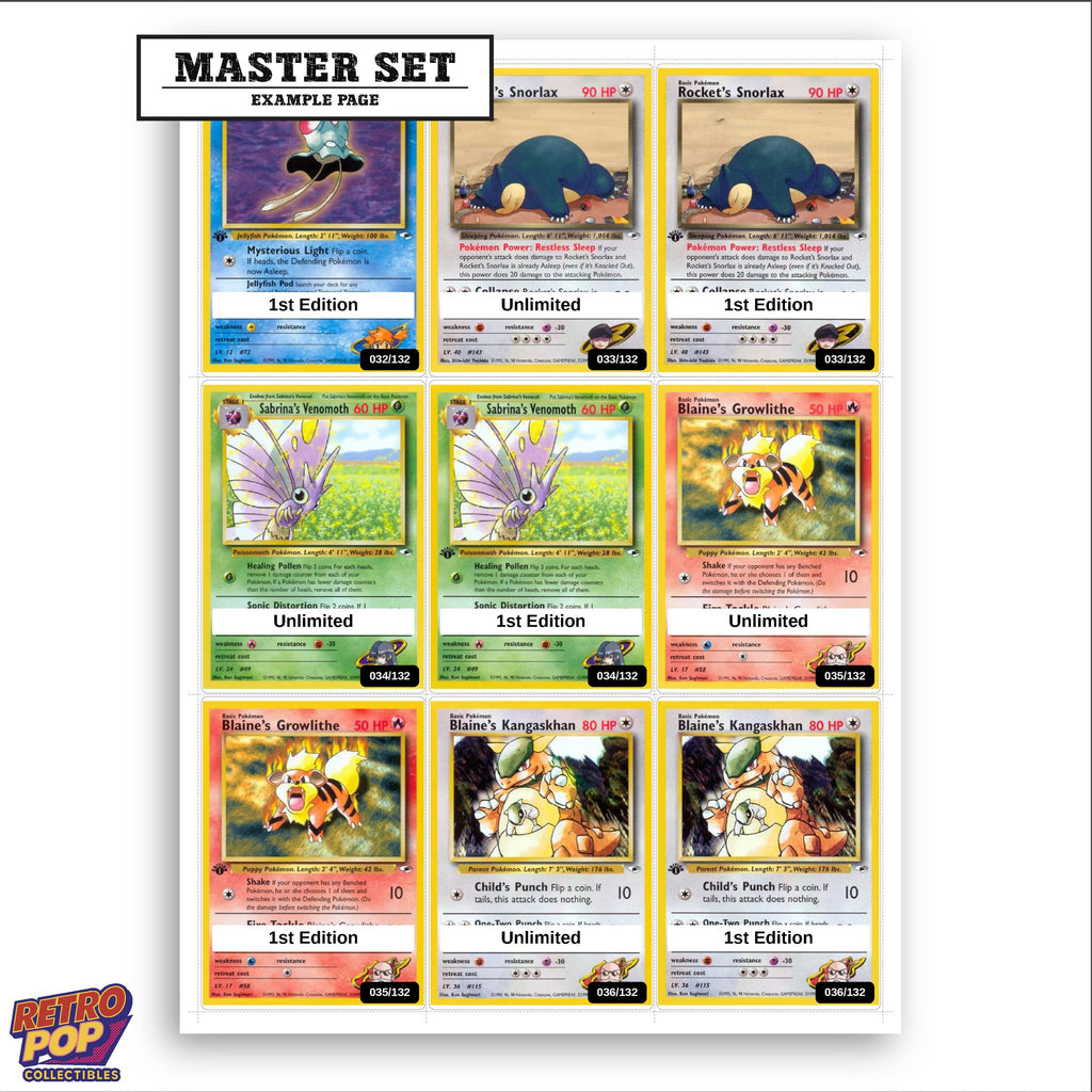 Printed Gym Heroes placeholders in binder - real photo 3