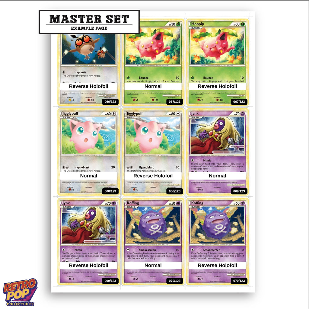 Printed HeartGold SoulSilver placeholders in binder - real photo 3