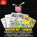 Every Hoppip Pokemon card ever made - master set binder placeholders with Hoppip
