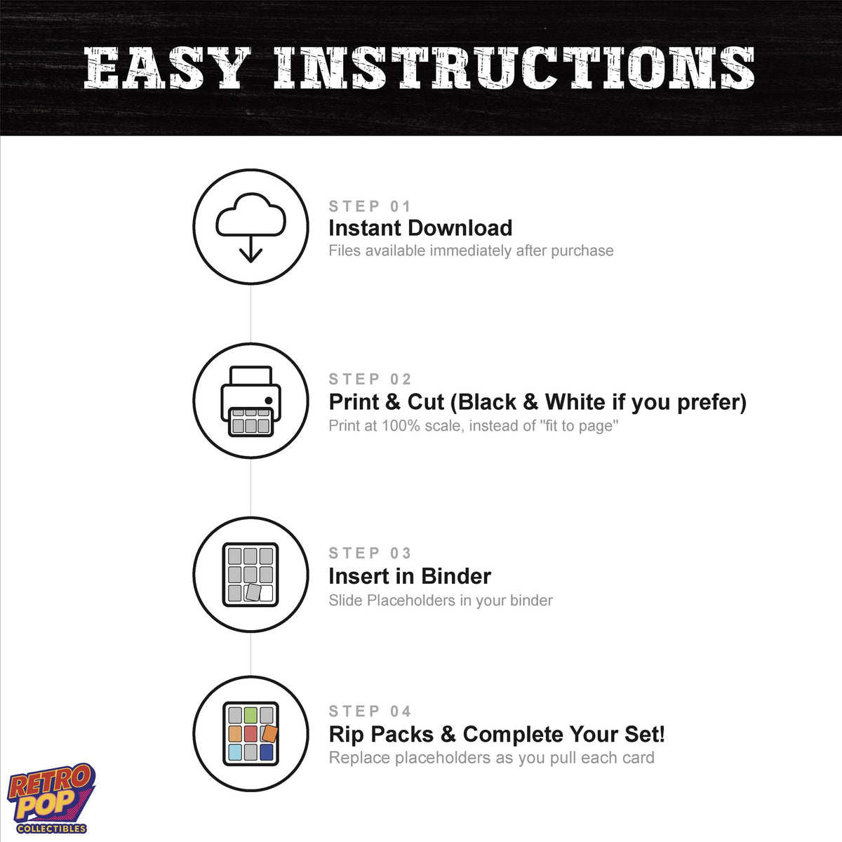 How to print, cut and insert Hoppip binder placeholders