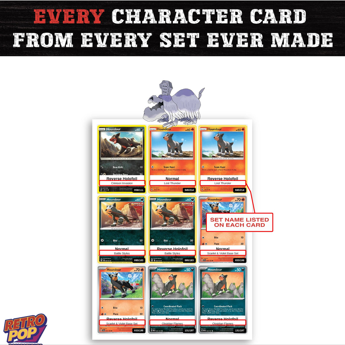 Houndstone card collection preview - every set Houndstone appears in
