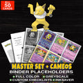 Every Hypno Pokemon card ever made - master set binder placeholders with Hypno (H12)