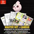 Every Igglybuff Pokemon card ever made - master set binder placeholders with Togepi & Cleffa & Igglybuff GX